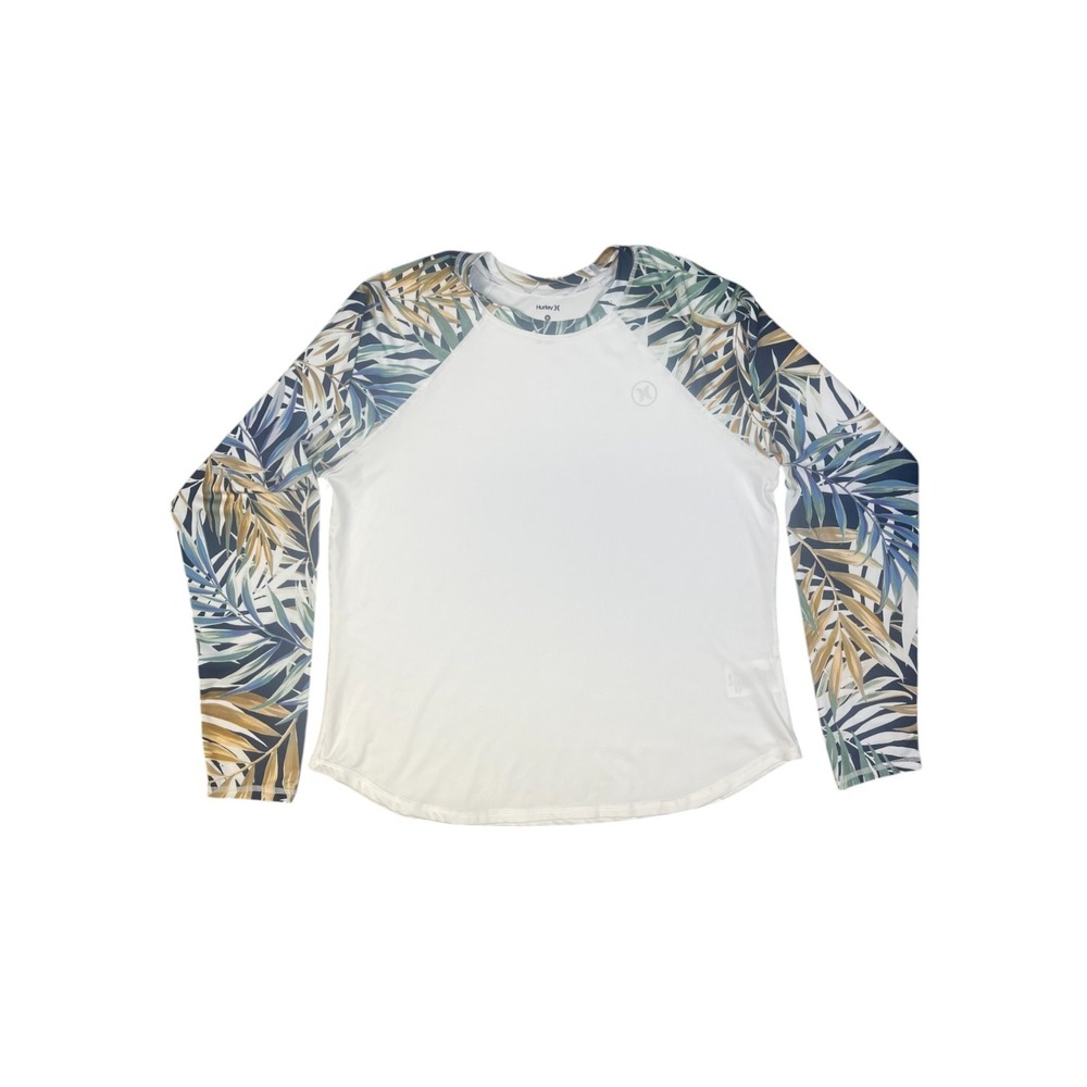 Hurley performance shirt jungle pattern on long sleeve XL Performance Chk Measum
